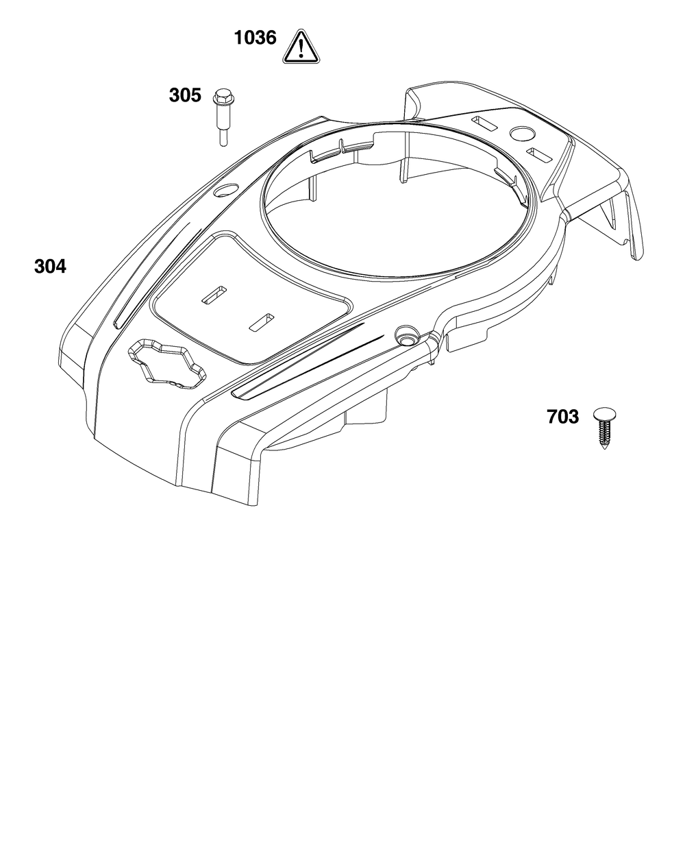 Blower Housing Diagram and Parts List for 123P02-0085-H5 100000 - 19Z999 Briggs and Stratton Engine